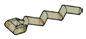 Connector: bar on zig-zag in Yellow (Translucent)