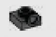 Plate 1 x 1 with one stud on side, ascending in Gray, Cool Dark (Flake)