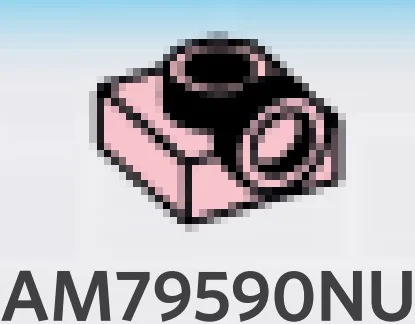Bracket 1 x 1 with one stud on side, ascending in Pink, Pale