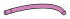 Connector: bar curved in Mauve