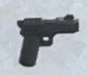 Weapon, Firearm: pistol, automatic in Gray, Steel