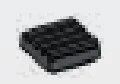 Tile 1 x 1 grill in Gray, Dark (Metallic)