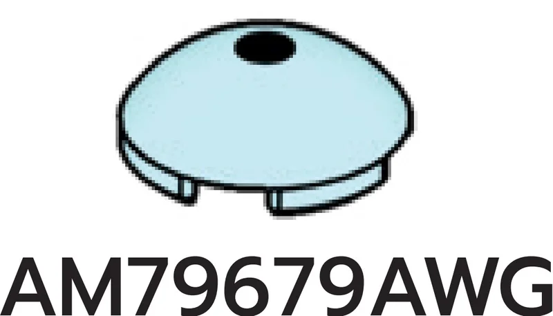 Tile 2 x 2 low dome with center hole