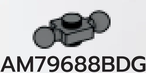 Plate 1 x 1 connector: male:male with small ball joints in Gray, Dark (Flake)