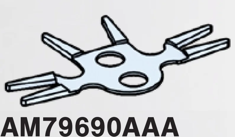 Creature, Pokemon: Meowth whiskers on flexible 1 x 2 plate