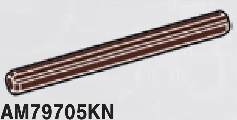 Connector: axle 6 studs long in Brown, Dark