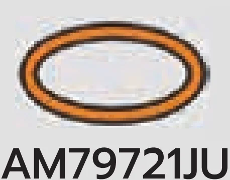 Connector: rubber band, approx 21mm diameter in Orange, Smoky