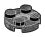 Plate 2 x 2 round with hole, new in Gray, Dark (Metallic Camo)