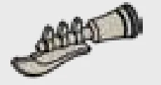 Weapon, Melee: pike blade with three spikes on rear edge in Gray