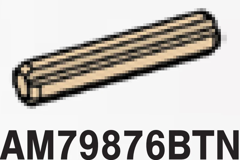 Connector: axle 3 studs long in Sand, Dark