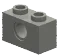 Brick 1 x 2 with axle hole in Green, Light Olive Drab (Metallic)