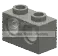 Brick 1 x 2 with two holes in Gray, Dark (Metallic)