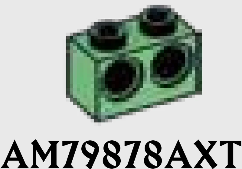 Connector Brick 1 x 2 with two holes in Green, Vertigris (Sand Green)