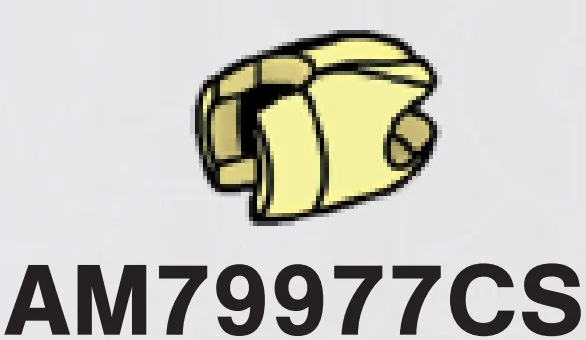 Connector: ball socket small with basic pincer hand in Yellow, Pastel