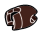Connector: ball socket small with basic pincer hand in Brown, Dark