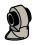 Plate 1 x 1 round connector: male:male with small pointed foot in Grey, Light