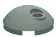 Tile 2 x 2 round dome with offset hole in Red, Flame