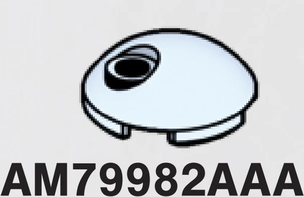 Tile 2 x 2 round dome with offset hole