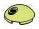 Tile 2 x 2 round dome with offset hole in Green, Light Sea