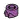 Plate 1 x 1 with three small spikes or toes in Magenta, Rich