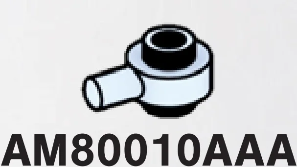 Plate 1 x 1 round connector: male:male with peg on side