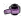 Plate 1 x 1 round connector: male:male with peg on side in Mauve
