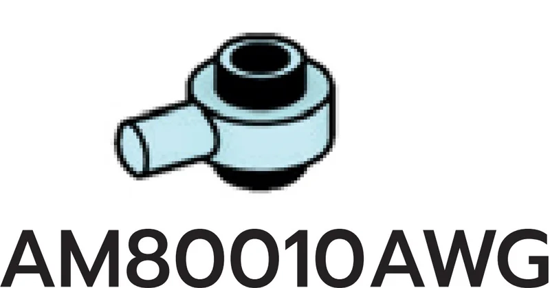 Plate 1 x 1 round connector: male:male with peg on side