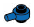Plate 1 x 1 round connector: male:male with peg on side in Blue
