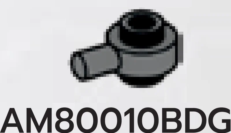 Plate 1 x 1 round connector: male:male with peg on side in Gray, Dark (Flake)