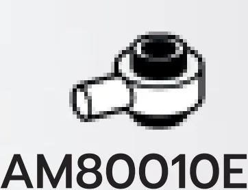 Plate 1 x 1 round connector: male:male with peg on side in White