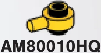 Plate 1 x 1 round connector: male:male with peg on side in Yellow, Dark
