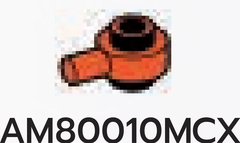 Plate 1 x 1 round connector: male:male with peg on side in Orange, Marigold