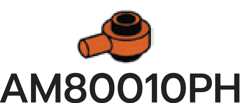 Plate 1 x 1 round connector: male:male with peg on side in Red, Brick