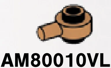 Plate 1 x 1 round connector: male:male with peg on side in Brown, Light Nougat