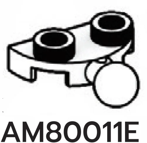 Plate 1 x 2 half-round with small ball joint in White