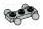 Plate 1 x 3, with 4 small ball joints on sides