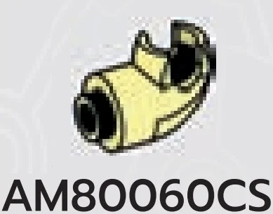 Brick 1 x 1 ball joint socket elbow in Yellow, Pastel