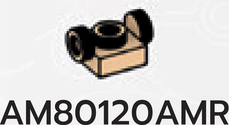 Bracket Plate 1 x 1 with opposing side studs, ascending in Brown, Light Tan