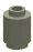 Brick 1 x 1 round with hollow stud in Yellow, Lemon