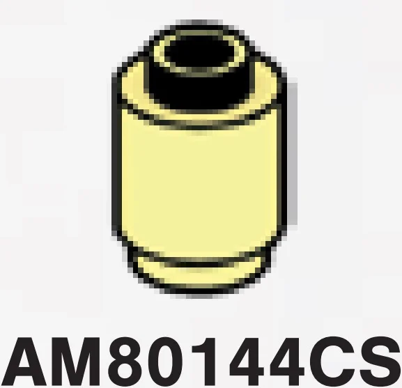Brick 1 x 1 round with hollow stud in Yellow, Pastel