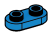 Plate 1 x 2 with rounded corners in Blue, Spanish