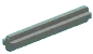 Connector: axle 4 studs long in Gray, Dull