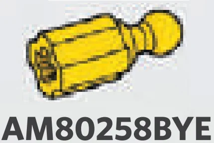 Connector: small ball joint with cruciform axle connector in Yellow, Lemon