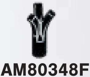 Connector: pin, small with trifurcated end (tuft of hair, etc.) in Black