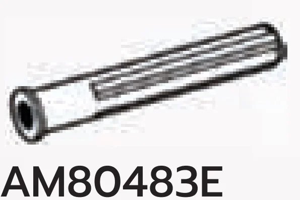 Connector: axle 4 studs long with flared edge in White