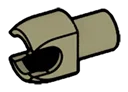 Connector: Ball Socket, Small on Peg in Blue, Celestial