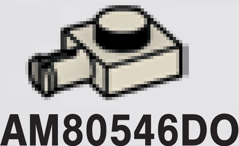 Plate Modified 1 x 1 with small axle pin in Gray