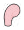 Creature, Pokemon: Curled tail in Pink, Pale