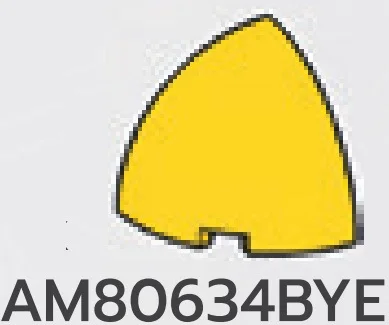 Brick 2 x 2 x 2 quarter dome in Yellow, Lemon