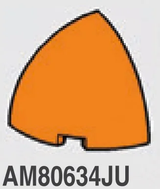Brick 2 x 2 x 2 quarter dome in Orange, Smoky